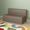 Flash Furniture Bright Beginnings Commercial Grade Modular Classroom Soft Seating, Armless 2-Seater Sofa, Neutral Vinyl MK-KE15709-GG - alternate 5